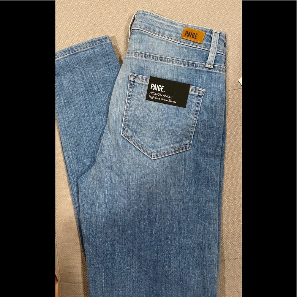 Paige Hoxton High Rise Ankle Skinny Jeans